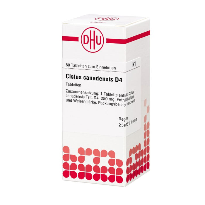 DHU Cistus canadensis D4 Tabletten, 80 St. Tabletten