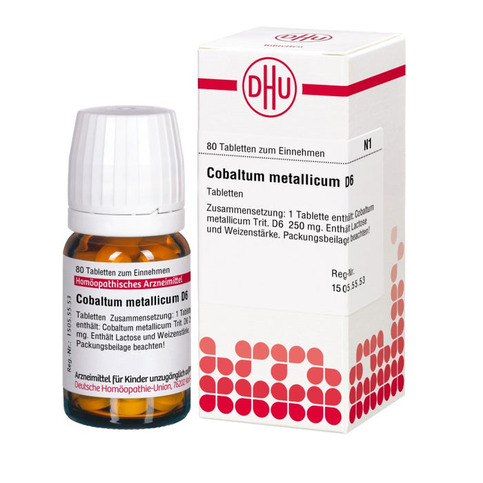 DHU Cobaltum metallicum D6 Tabletten, 80 pc Tablettes