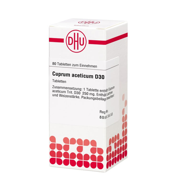 DHU Cuprum aceticum D30 Tabletten, 80 St. Tabletten