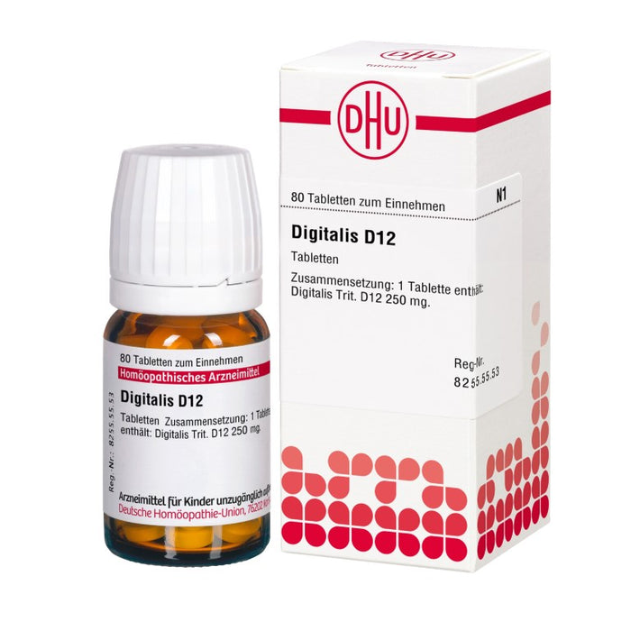 DHU Digitalis D12 Tabletten, 80 pc Tablettes