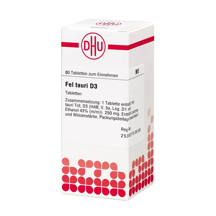 Fel tauri D3 DHU Tabletten, 80 St. Tabletten