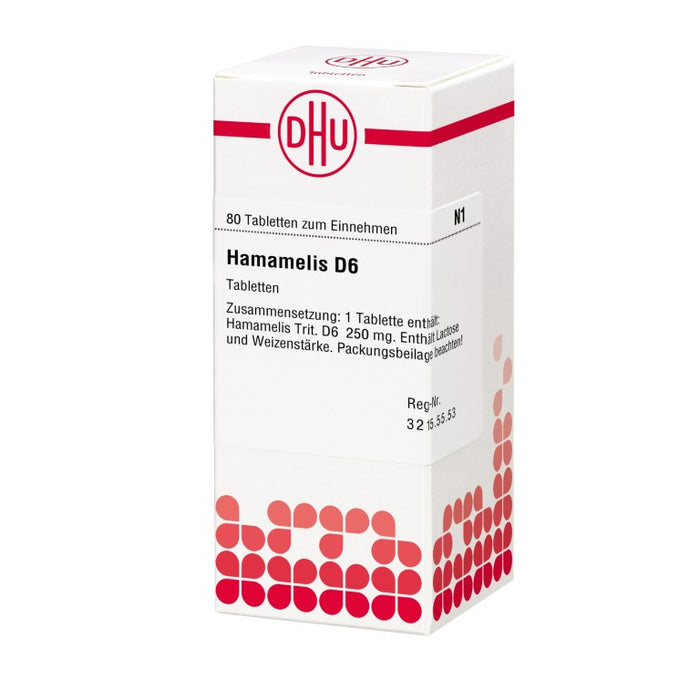 DHU Hamamelis D6 Tabletten, 80 St. Tabletten