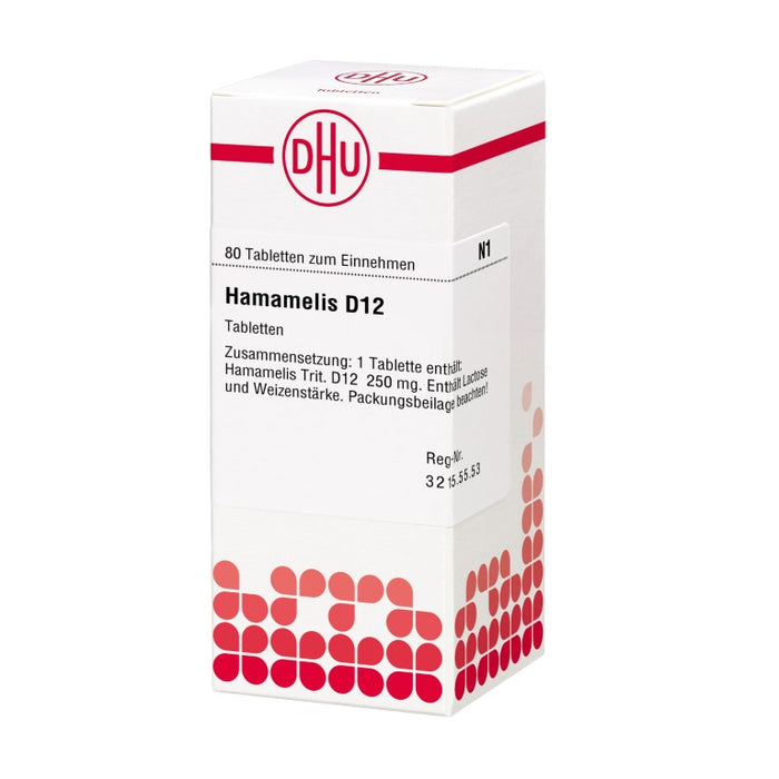 DHU Hamamelis D12 Tabletten, 80 pc Tablettes