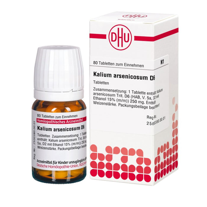 DHU Kalium arsenicosum D6 Tabletten, 80 pc Tablettes