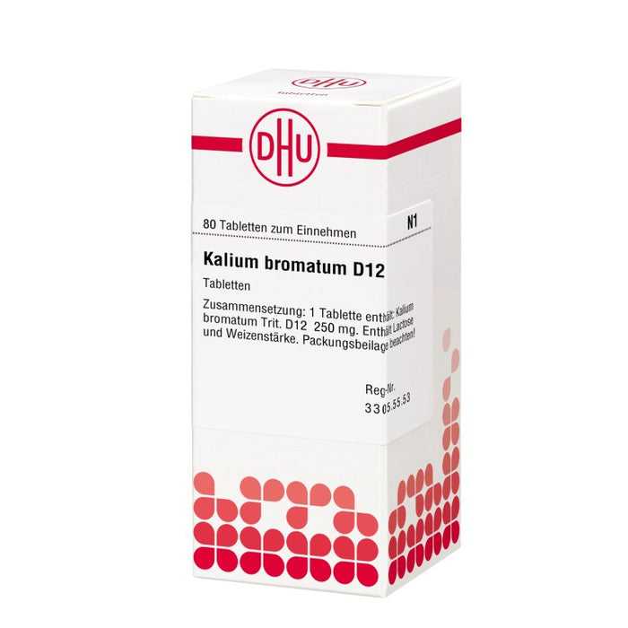 DHU Kalium bromatum D12 Tabletten, 80 St. Tabletten