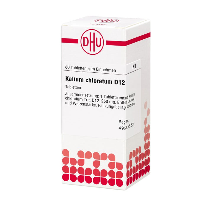 DHU Kalium chloratum D12 Tabletten, 80 pc Tablettes