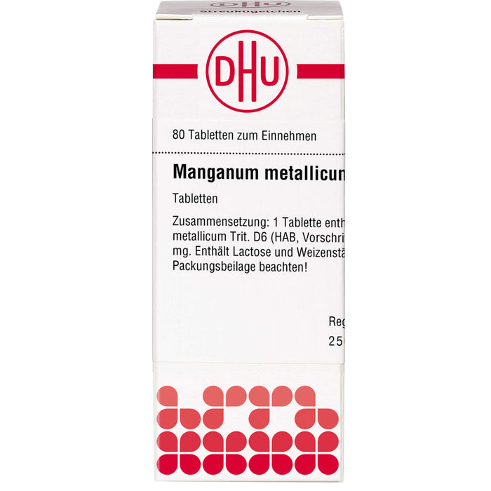 Manganum metallicum D6 DHU Tabletten, 80 St. Tabletten