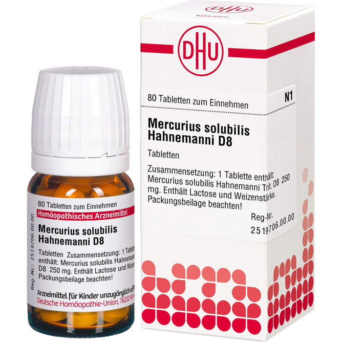 DHU Mercurius solubilis Hahnemanni D8 Tabletten, 80 pcs. Tablets