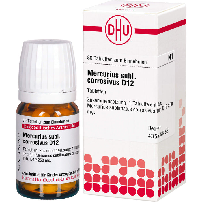 DHU Mercurius sublimatus corrosivus D12 Tabletten, 80 St. Tabletten