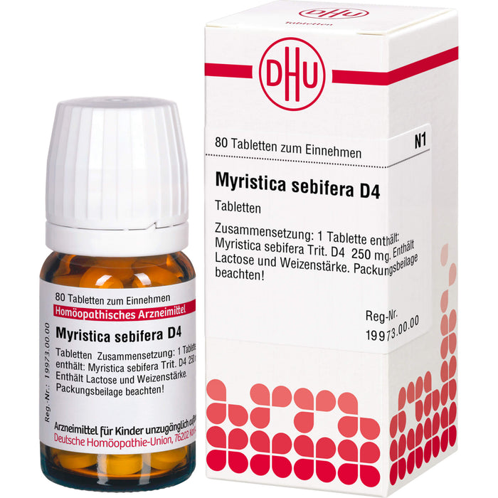 DHU Myristica sebifera D 4 Tabletten, 80 pc Tablettes