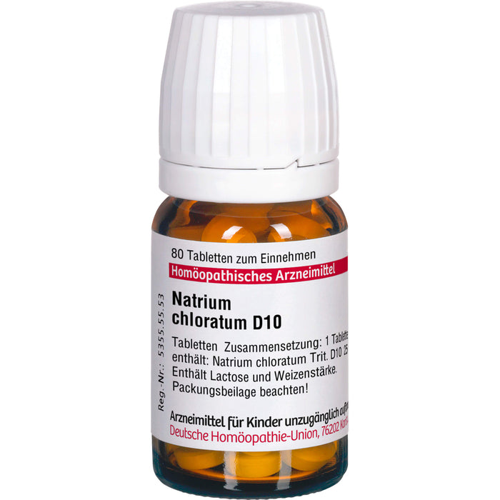 Natrium chloratum D10 DHU Tabletten, 80 St. Tabletten