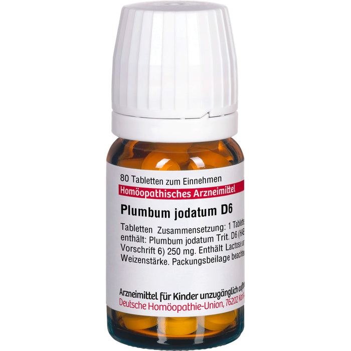 Plumbum jodatum D6 DHU Tabletten, 80 St. Tabletten