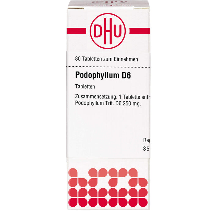 DHU Podophyllum D6 Tabletten, 80 St. Tabletten