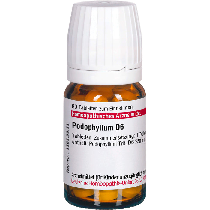 DHU Podophyllum D6 Tabletten, 80 pc Tablettes