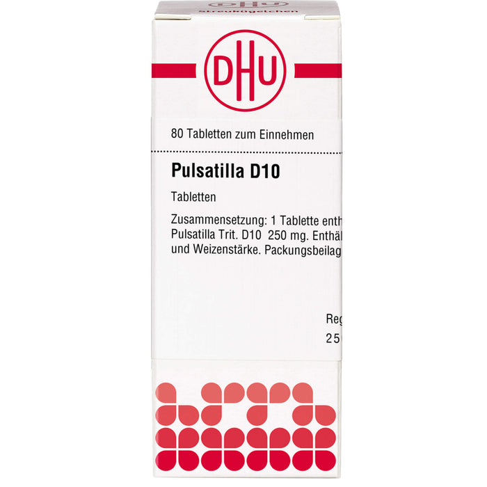 DHU Pulsatilla D10 Tabletten, 80 pcs. Tablets