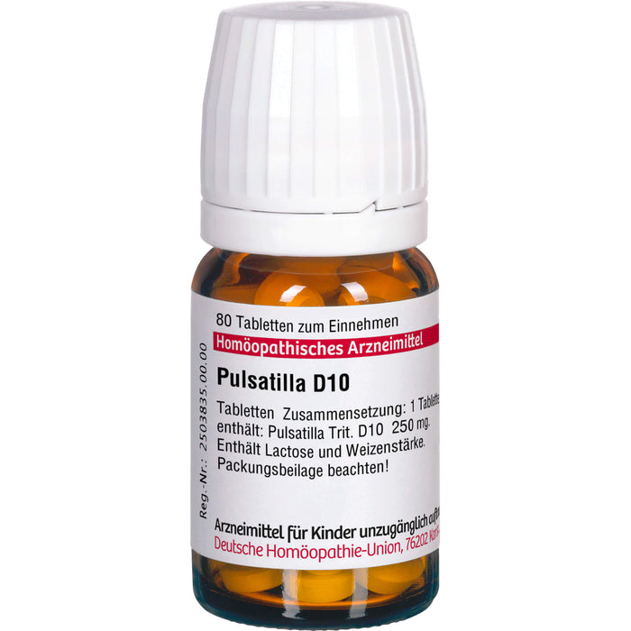 DHU Pulsatilla D10 Tabletten, 80 St. Tabletten