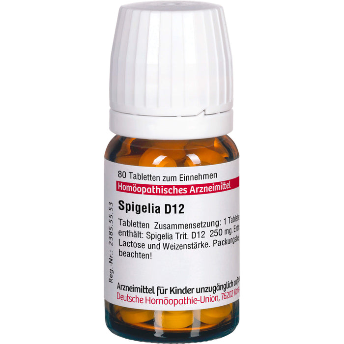 DHU Spigelia D12 Tabletten, 80 pc Tablettes