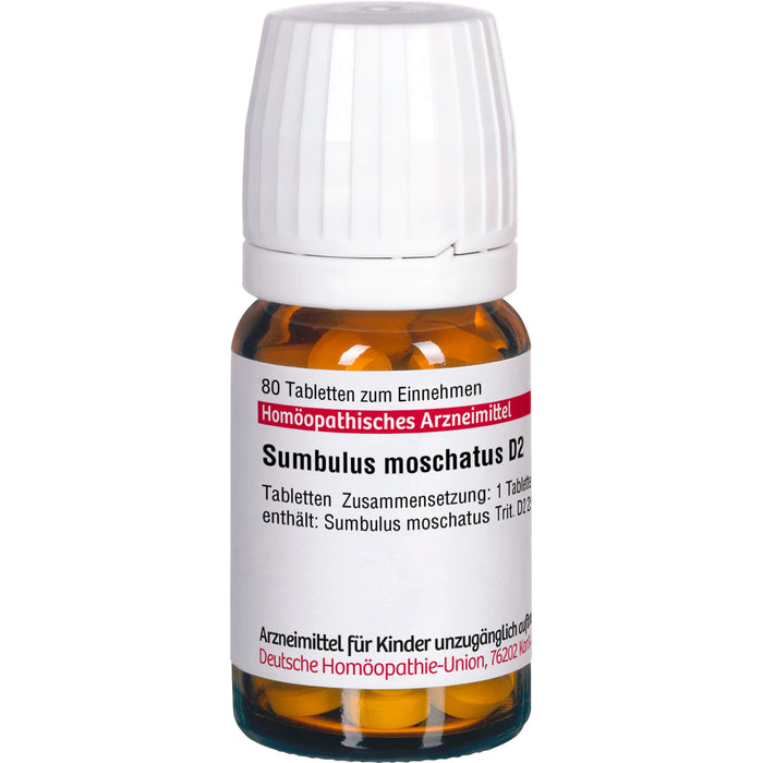 Sumbulus moschatus D2 DHU Tabletten, 80 St. Tabletten