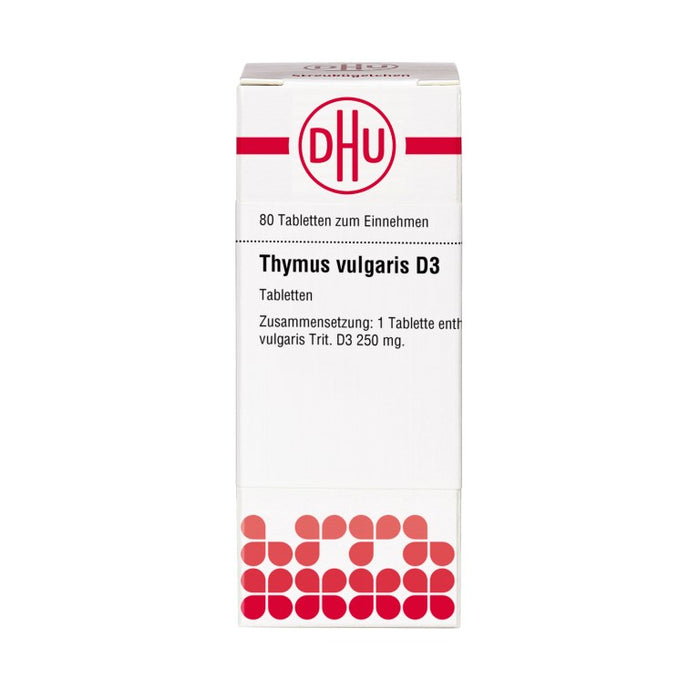 DHU Thymus vulgaris D3 Tabletten, 80 pc Tablettes