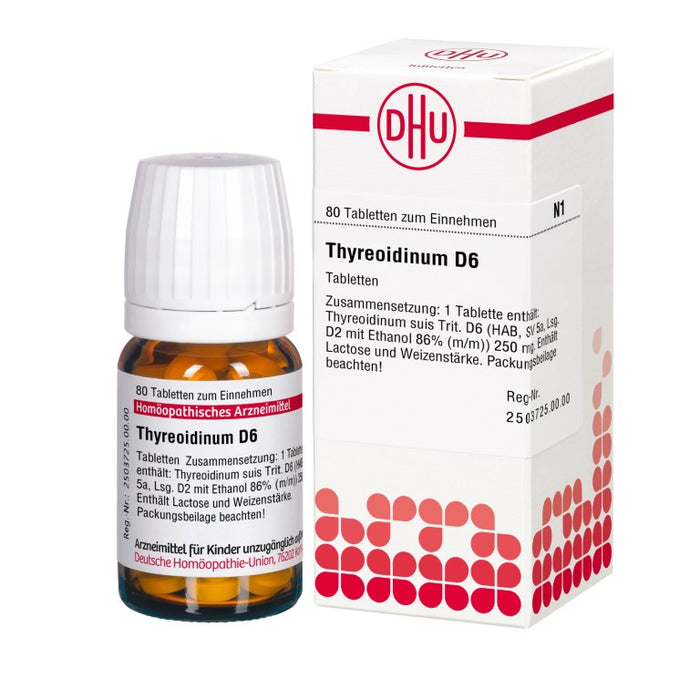 DHU Thyreoidinum D6 Tabletten, 80 pc Tablettes