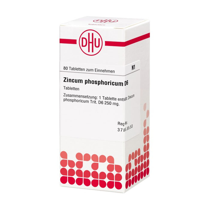 DHU Zincum phosphoricum D6 Tabletten, 80 pc Tablettes