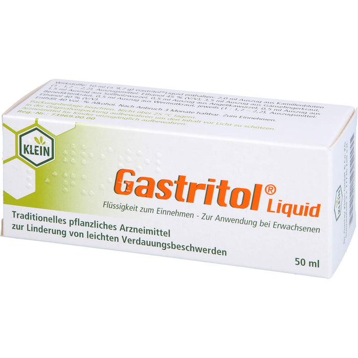 Gastritol Liquid Tropfen bei leichten Verdauungsbeschwerden, 50 ml Lösung