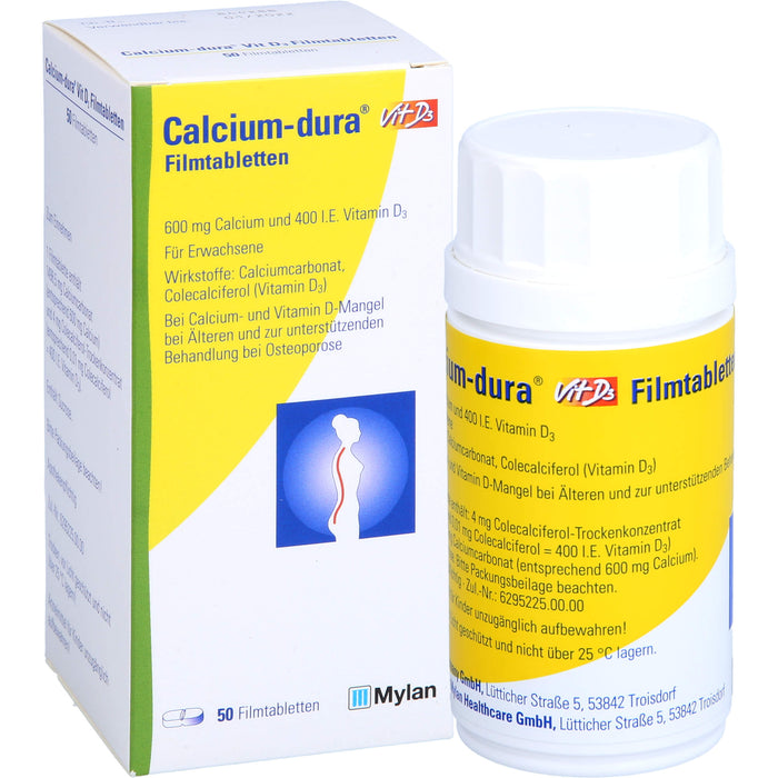 Calcium-dura Vit D3 Filmtabletten, 50 St FTA