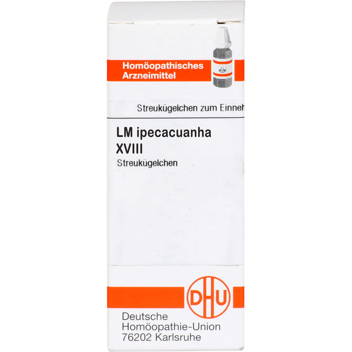 DHU Ipecacuanha LM XVIII Streukügelchen, 5 g Globules