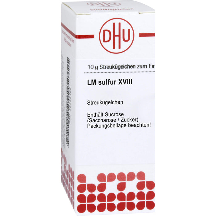 DHU Sulfur LM  XVIII Streukügelchen, 5 g Globules