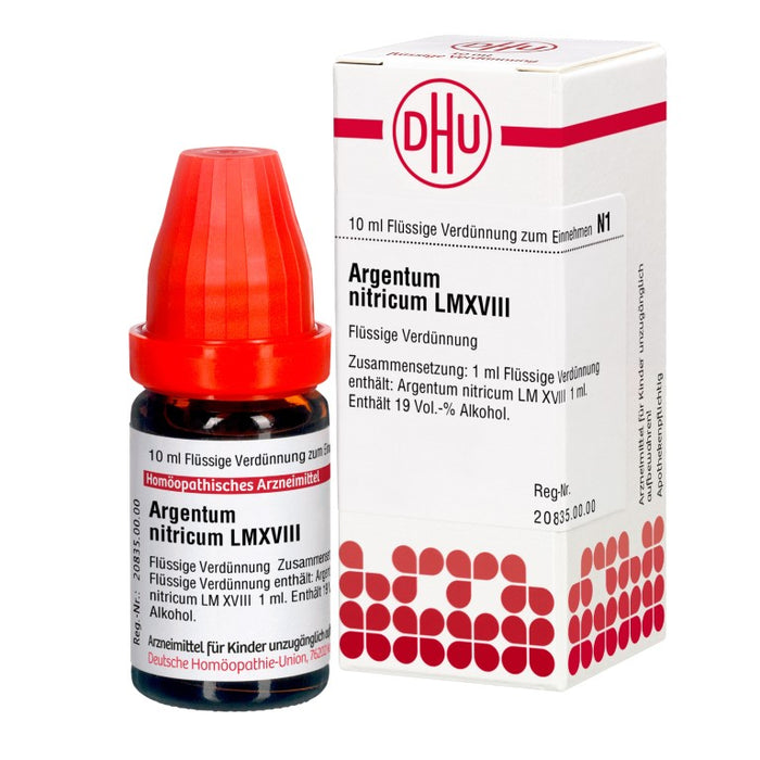 Argentum nitricum LM XVIII DHU Dilution, 10 ml Lösung