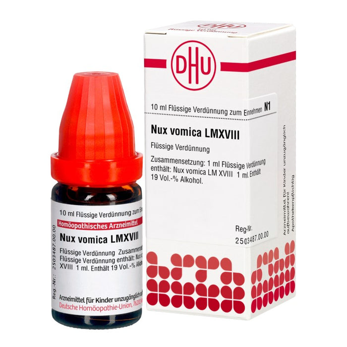 DHU Nux vomica LM XVIII Dilution, 10 ml Lösung