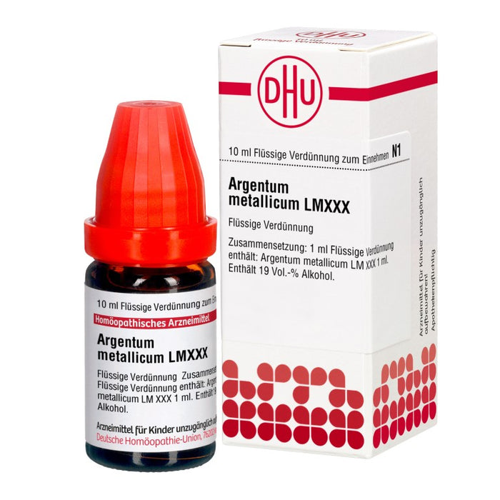 Argentum metallicum LM XXX DHU Dilution, 10 ml Lösung