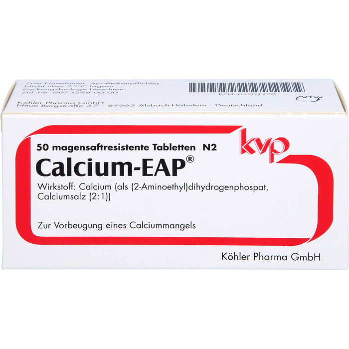 Calcium-EAP Filmtabletten zur Vorbeugung eines Calciummangels, 50 pcs. Tablets