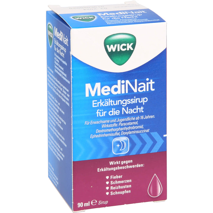 WICK MediNait Erkältungssirup, 90 ml Solution