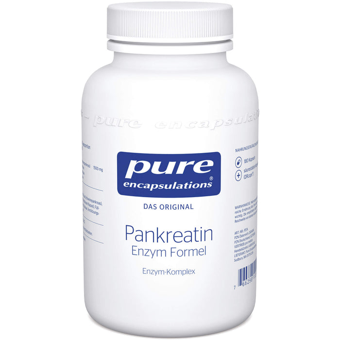 PURE ENCAPSULATIONS PANKREATIN ENZYM FORMEL, 180 St KAP