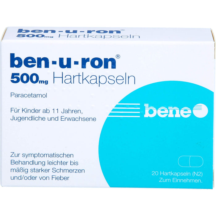 Ben-u-ron 500 mg Kapseln, 20 pcs. Capsules