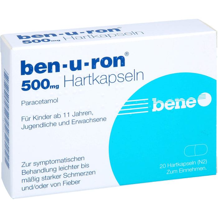 Ben-u-ron 500 mg Kapseln, 20 pcs. Capsules