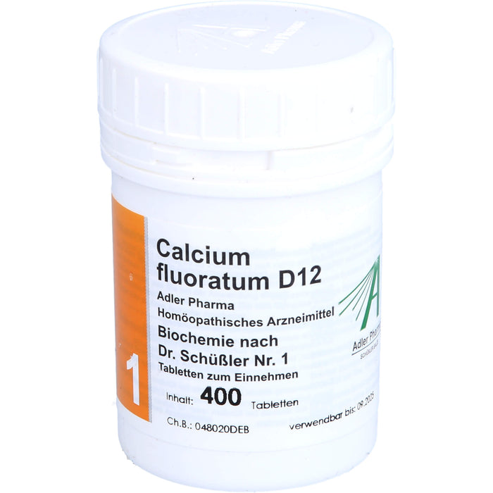 Calcium fluoratum D12 Adler Pharma Tabletten, 400 pc Tablettes