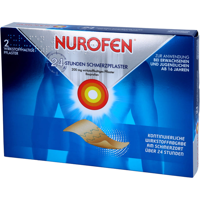 Nurofen Gelenk- und Muskelschmerzlinderung Ibuprofen 200 mg medizinisches Pflaster, 2 pc Pansement