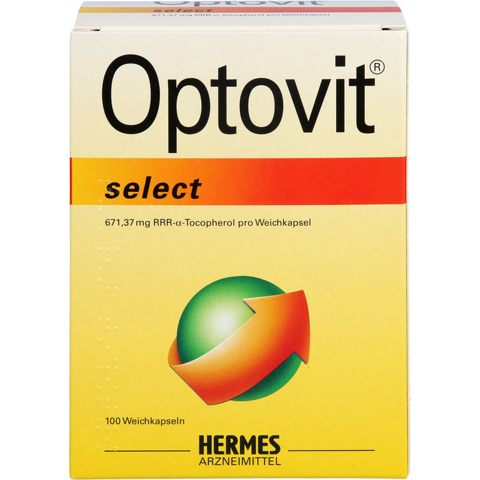 Optovit select 1000 I.E. Kapseln bei Gelenkbeschwerden zur Behandlung eines Vitamin-E Mangels, 100 pc Capsules