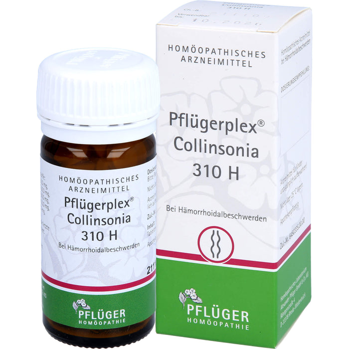 PFLÜGER Pflügerplex Collinsonia 310 H Tabletten bei Hämorrhoidalbeschwerden, 100 pcs. Tablets