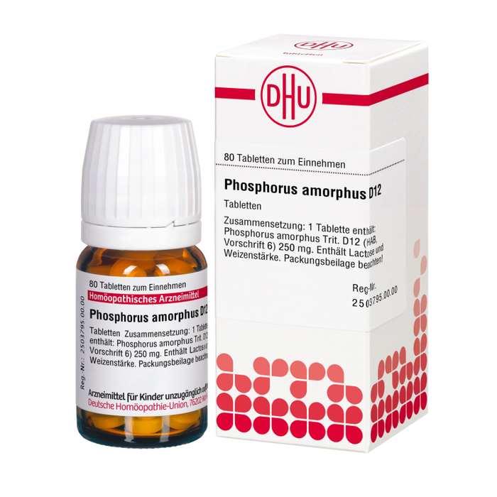 DHU Phosphorus amorphus D12 Tabletten, 80 St. Tabletten