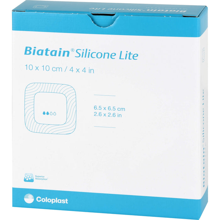 Biatain Silicone Lite Schaumverband 10x10cm, 10 St VER