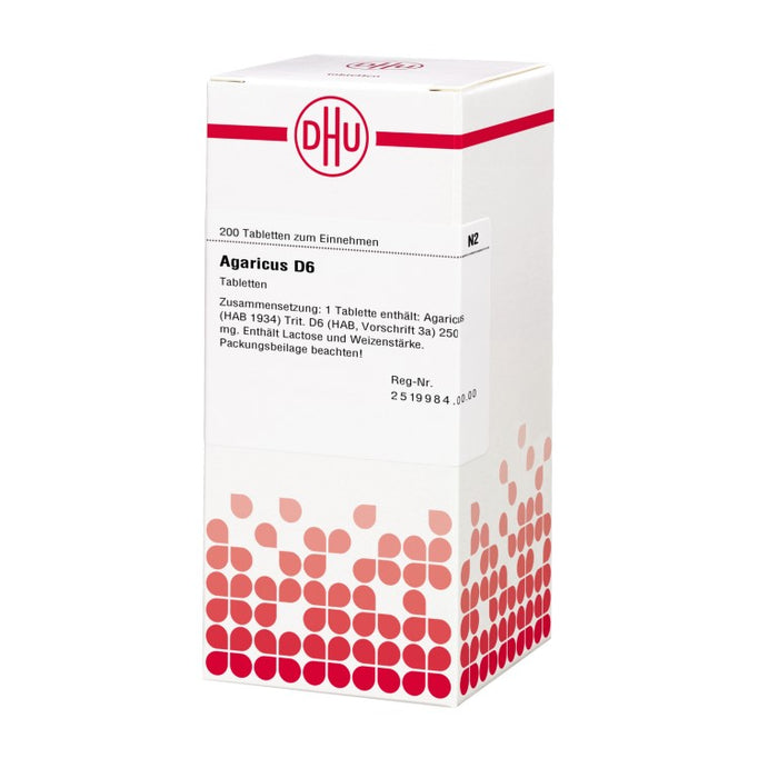 DHU Agaricus D6 Tabletten, 200 St. Tabletten