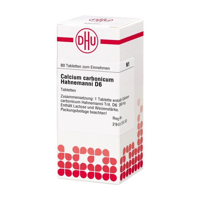 DHU Calcium carbonicum Hahnemanni D6 Tabletten, 80 pc Tablettes