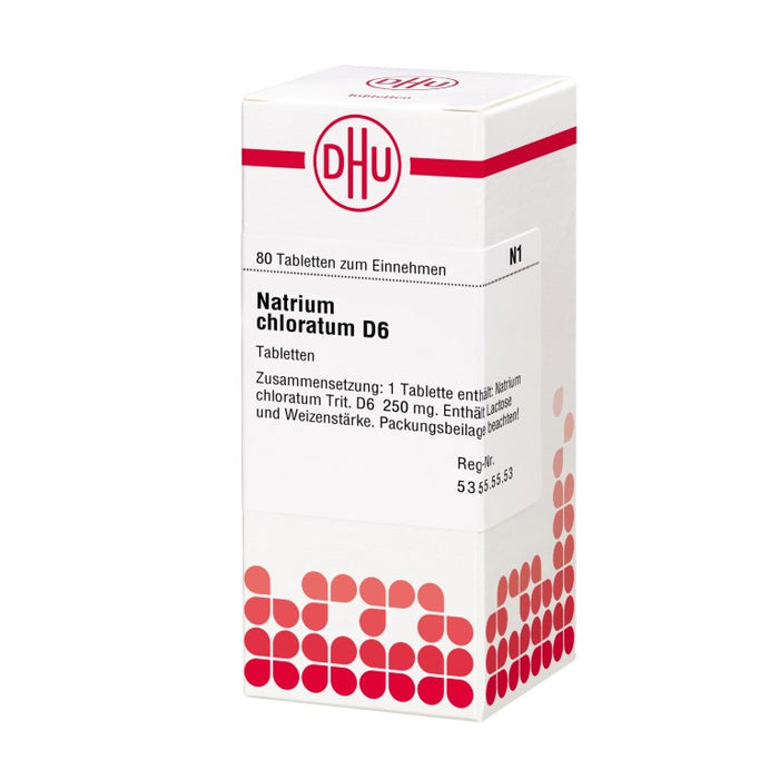 DHU Natrium chloratum D6 Tabletten, 80 St. Tabletten