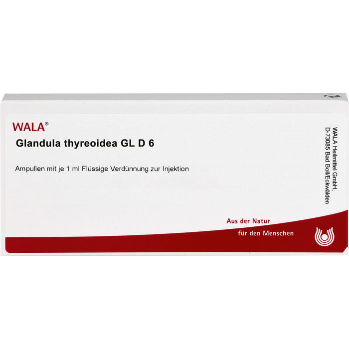 WALA Glandula thyreoidea Gl D6 Wala Ampullen, 10 pc Ampoules