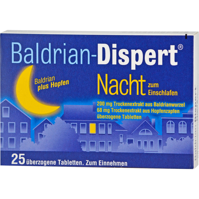 Baldrian-Dispert Nacht überzogene Tabletten, 25 pcs. Tablets