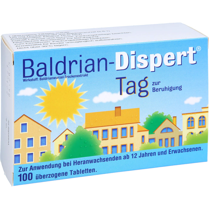 Baldrian-Dispert Tag überzogene Tabletten zur Beruhigung, 100 pcs. Tablets