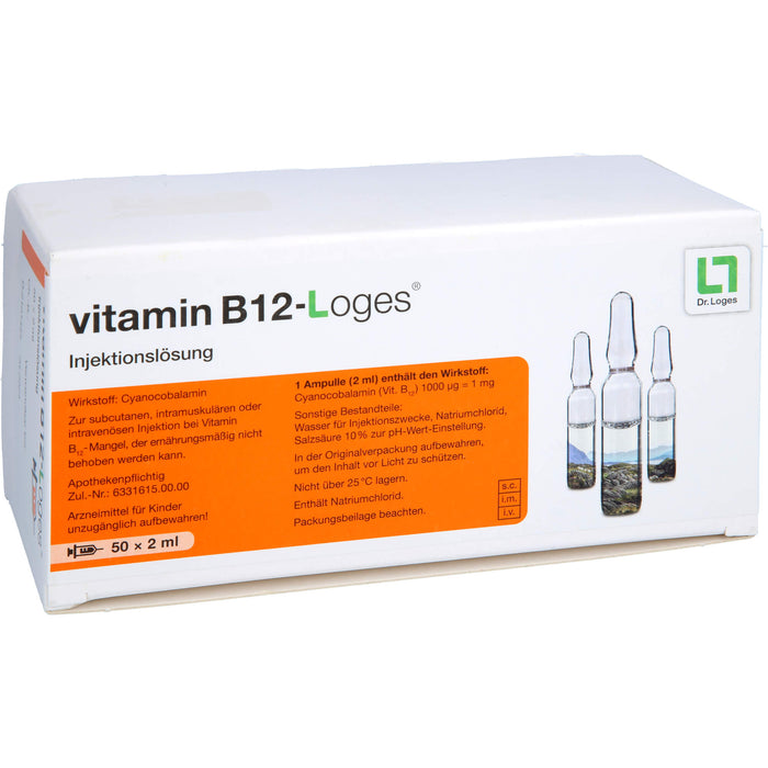 vitamin B12-Loges Injektionslösung bei Vitamin B12-Mangel, 50 pc Ampoules